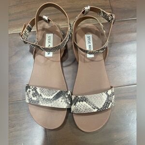 Steve Madden Snake print sandals 7.5